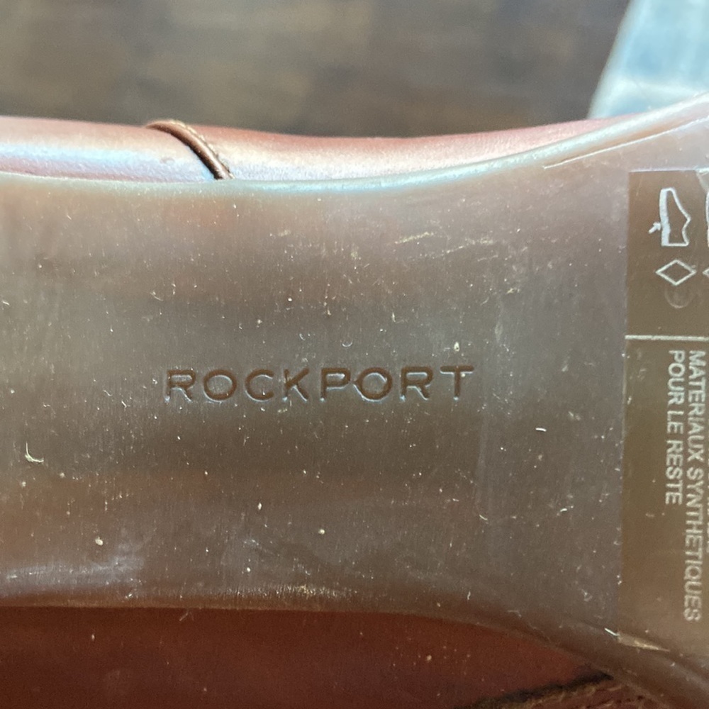 Rockport- brown heeled ankle boots- ladies size 10 - Picture 7 of 10